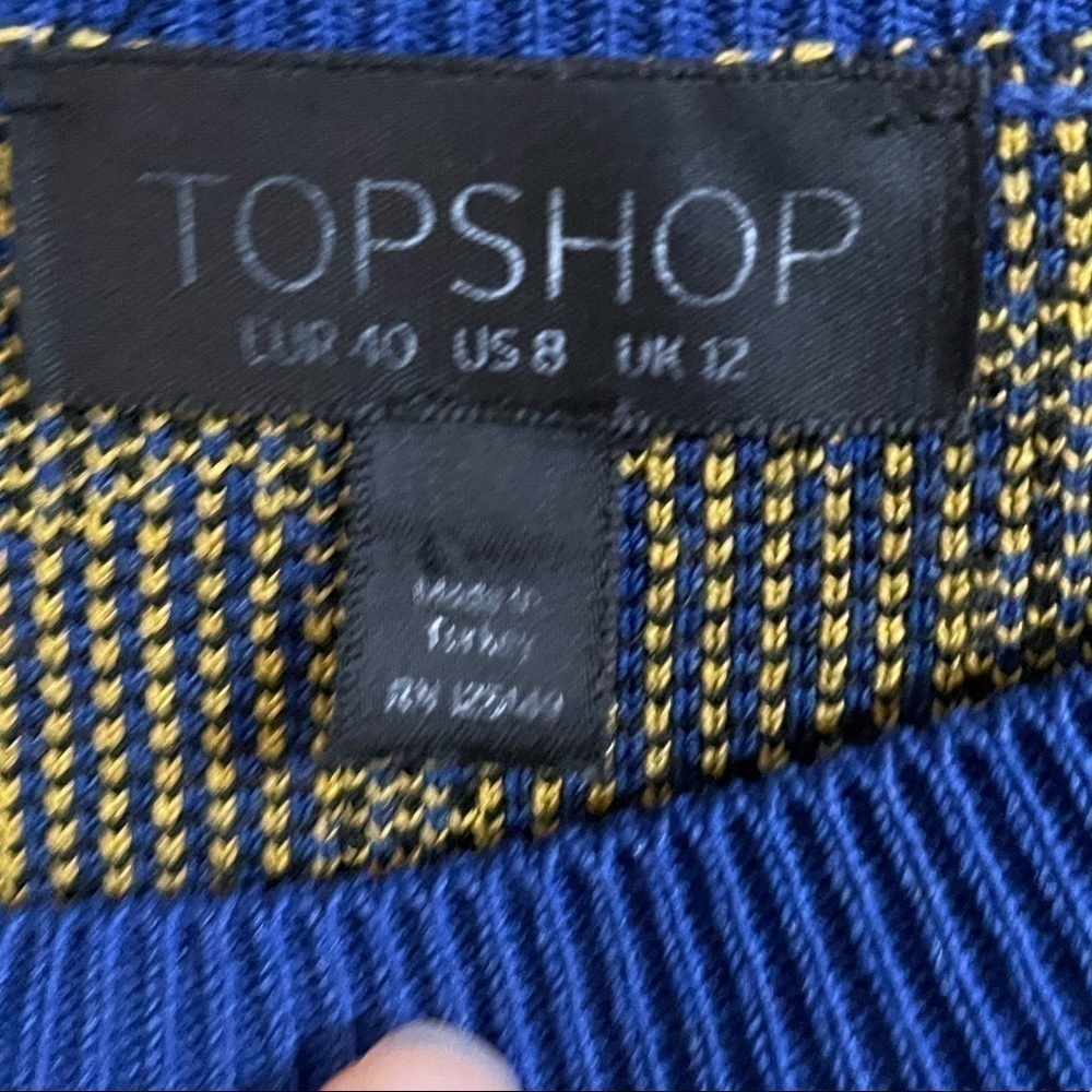 Leopard  yellow and blue Chevron Sweater
TOPSHOP - Picture 2 of 3